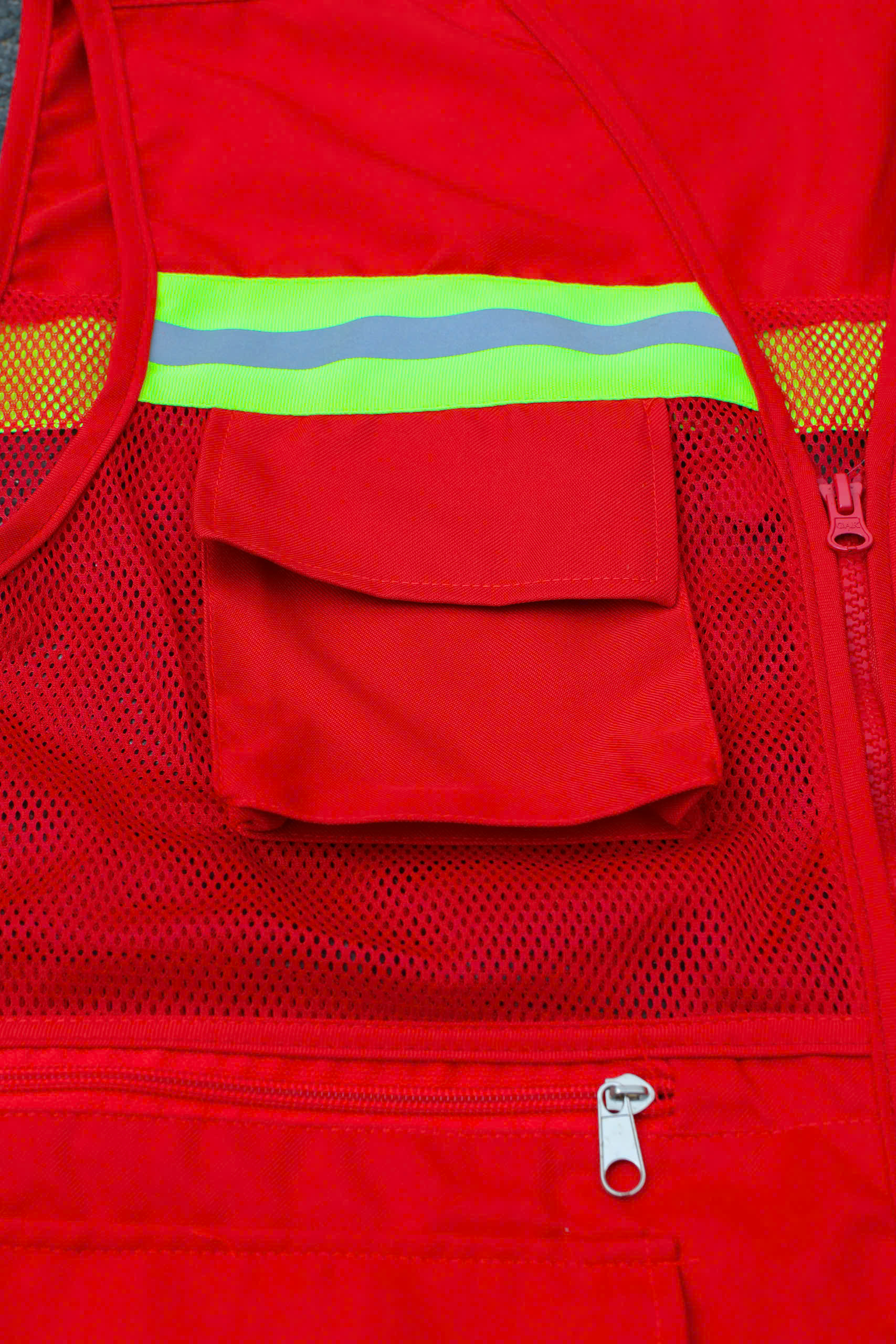 Áo ghile phản quang Đỏ 3K